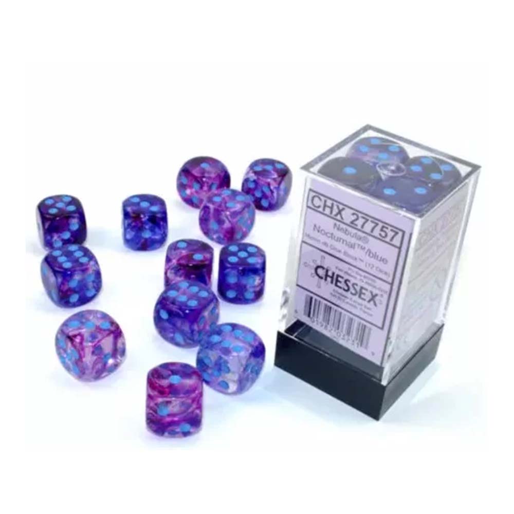 Set Dadi Per Giochi Da Tavolo Dadi Da Gioco CHESSEX Traslucidi 12mm - Set Di 10 D6, Colore Bianco Acqua, Per MTG, WOW, Pokemon Dadi D6 Chessex 12mm - Foto 9